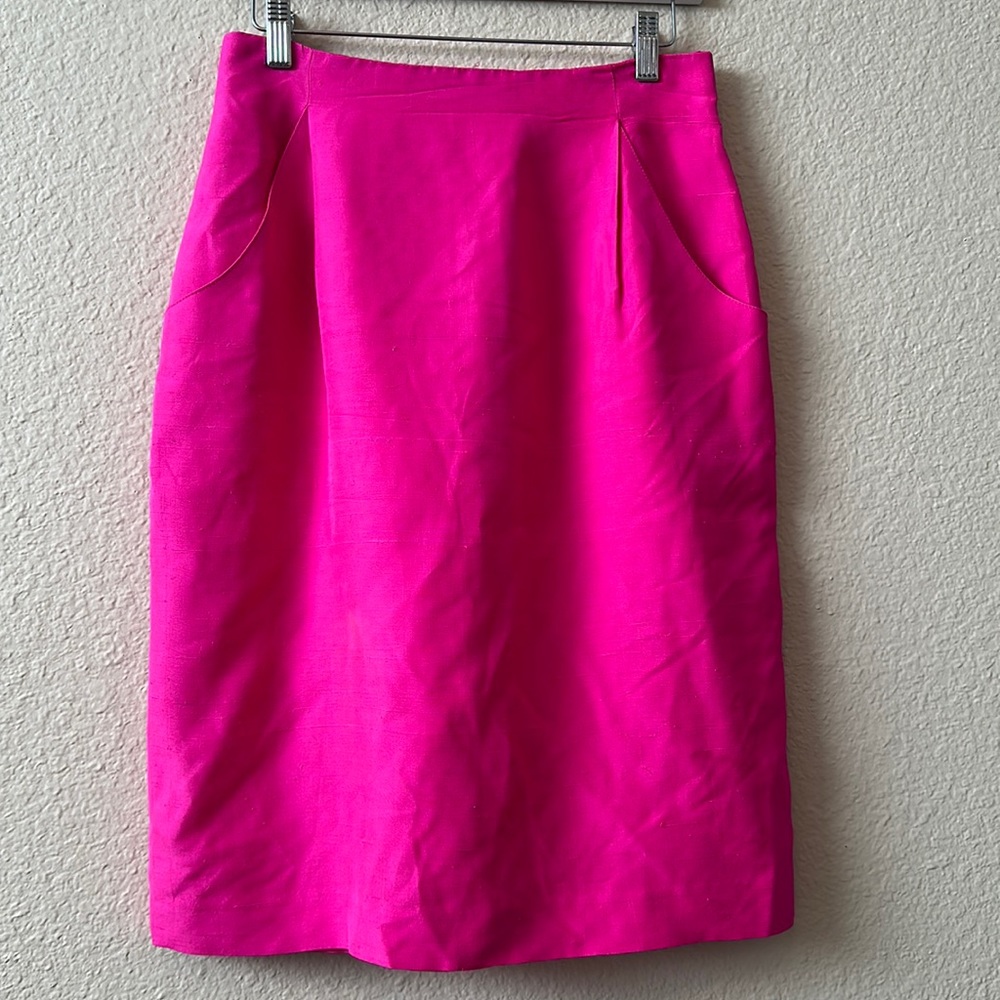 Barbie pink Mr.Jax silk skirt